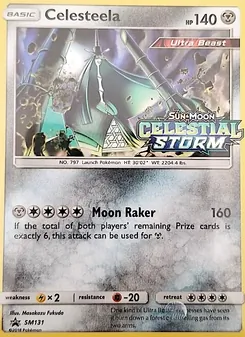 Celesteela card from SM Black Star Promos, number SM131/248