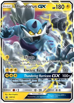 Thundurus GX card from SM Black Star Promos, number SM133/248
