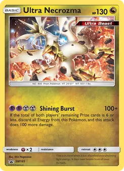 Ultra Necrozma card from SM Black Star Promos, number SM165/248