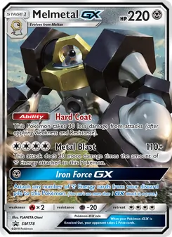 Melmetal GX card from SM Black Star Promos, number SM178/248