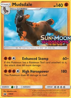 Mudsdale card from SM Black Star Promos, number SM20/248