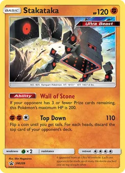 Stakataka card from SM Black Star Promos, number SM209/248