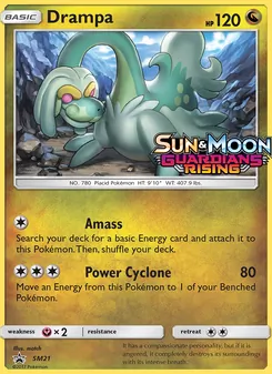 Drampa card from SM Black Star Promos, number SM21/248