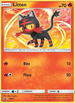 Litten card from SM Black Star Promos, number SM23/248
