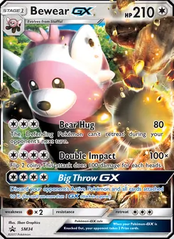 Bewear GX card from SM Black Star Promos, number SM34/248