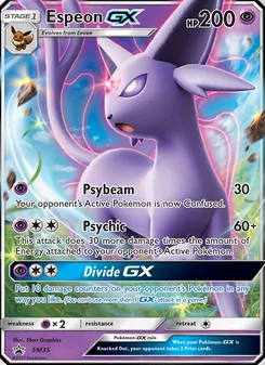 Espeon GX card from SM Black Star Promos, number SM35/248