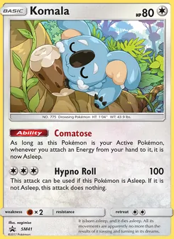 Komala card from SM Black Star Promos, number SM41/248
