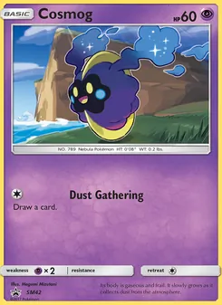 Cosmog card from SM Black Star Promos, number SM42/248