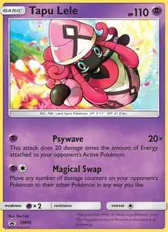 Tapu Lele card from SM Black Star Promos, number SM45/248