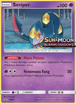 Seviper card from SM Black Star Promos, number SM46/248
