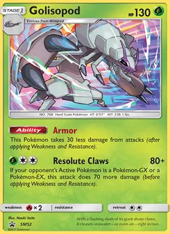 Golisopod card from SM Black Star Promos, number SM52/248