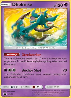 Dhelmise card from SM Black Star Promos, number SM53/248