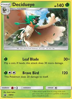 Decidueye card from SM Black Star Promos, number SM55/248