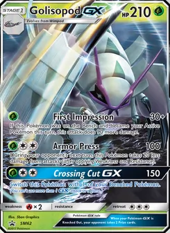 Golisopod GX card from SM Black Star Promos, number SM62/248