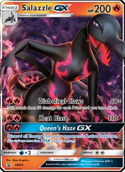 Salazzle GX card from SM Black Star Promos, number SM63/248