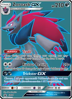 Zoroark GX card from SM Black Star Promos, number SM84/248