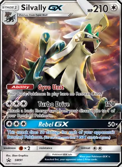 Silvally GX card from SM Black Star Promos, number SM91/248