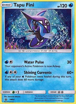 Tapu Fini card from SM Black Star Promos, number SM92/248