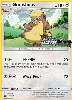 Gumshoos card from SM Black Star Promos, number SM97/248