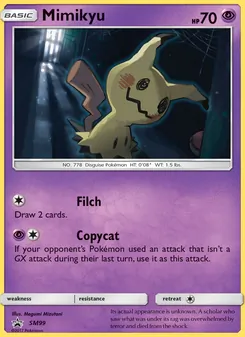Mimikyu card from SM Black Star Promos, number SM99/248