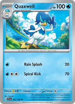 Quaxwell card from Scarlet & Violet, number 053/198