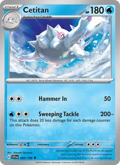 Cetitan card from Scarlet & Violet, number 060/198
