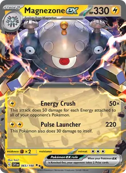 Magnezone ex card from Scarlet & Violet, number 065/198