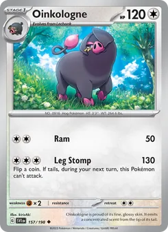 Oinkologne card from Scarlet & Violet, number 157/198