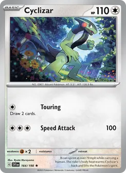 Cyclizar card from Scarlet & Violet, number 164/198