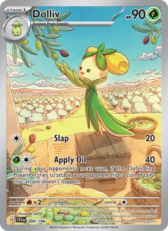 Dolliv card from Scarlet & Violet, number 200/198
