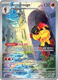 Armarouge card from Scarlet & Violet, number 203/198