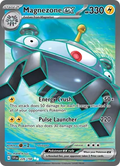 Magnezone ex card from Scarlet & Violet, number 226/198