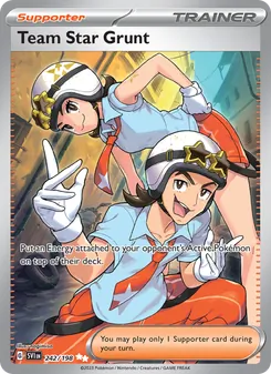 Team Star Grunt card from Scarlet & Violet, number 242/198