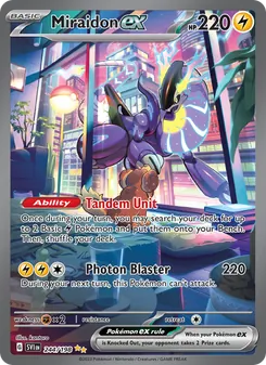 Miraidon ex card from Scarlet & Violet, number 244/198