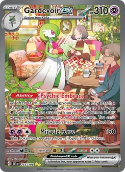 Gardevoir ex card from Scarlet & Violet, number 245/198