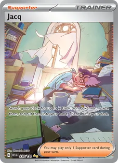 Jacq card from Scarlet & Violet, number 250/198