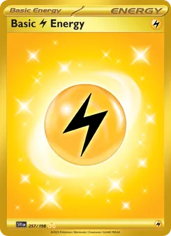 Basic Lightning Energy card from Scarlet & Violet, number 257/198