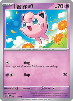 Jigglypuff card from Paldea Evolved, number 083/193