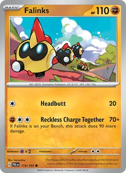 Falinks card from Paldea Evolved, number 119/193