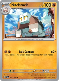 Naclstack card from Paldea Evolved, number 122/193