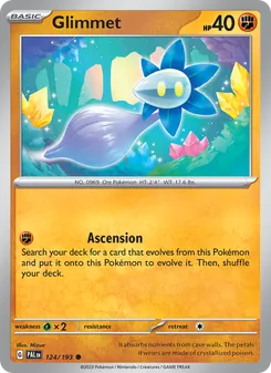 Glimmet card from Paldea Evolved, number 124/193