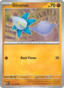 Glimmet card from Paldea Evolved, number 125/193