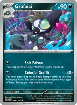 Grafaiai card from Paldea Evolved, number 146/193