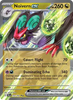 Noivern ex card from Paldea Evolved, number 153/193