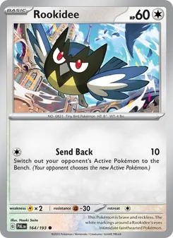 Rookidee card from Paldea Evolved, number 164/193