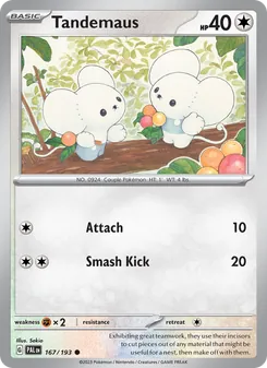 Tandemaus card from Paldea Evolved, number 167/193