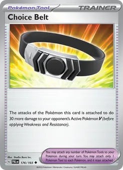 Choice Belt card from Paldea Evolved, number 176/193