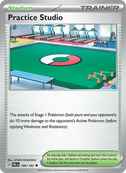 Practice Studio card from Paldea Evolved, number 186/193