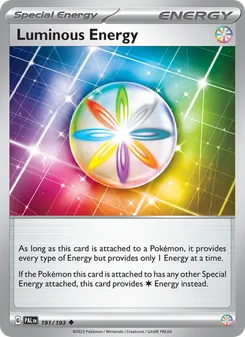 Luminous Energy card from Paldea Evolved, number 191/193