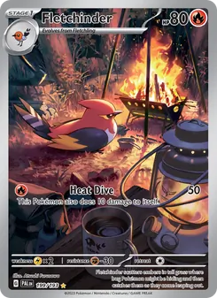 Fletchinder card from Paldea Evolved, number 199/193